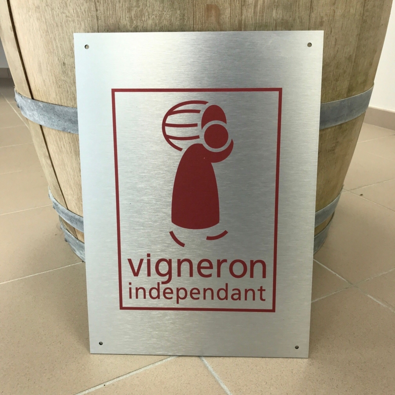 Plaque Acier Logo VI